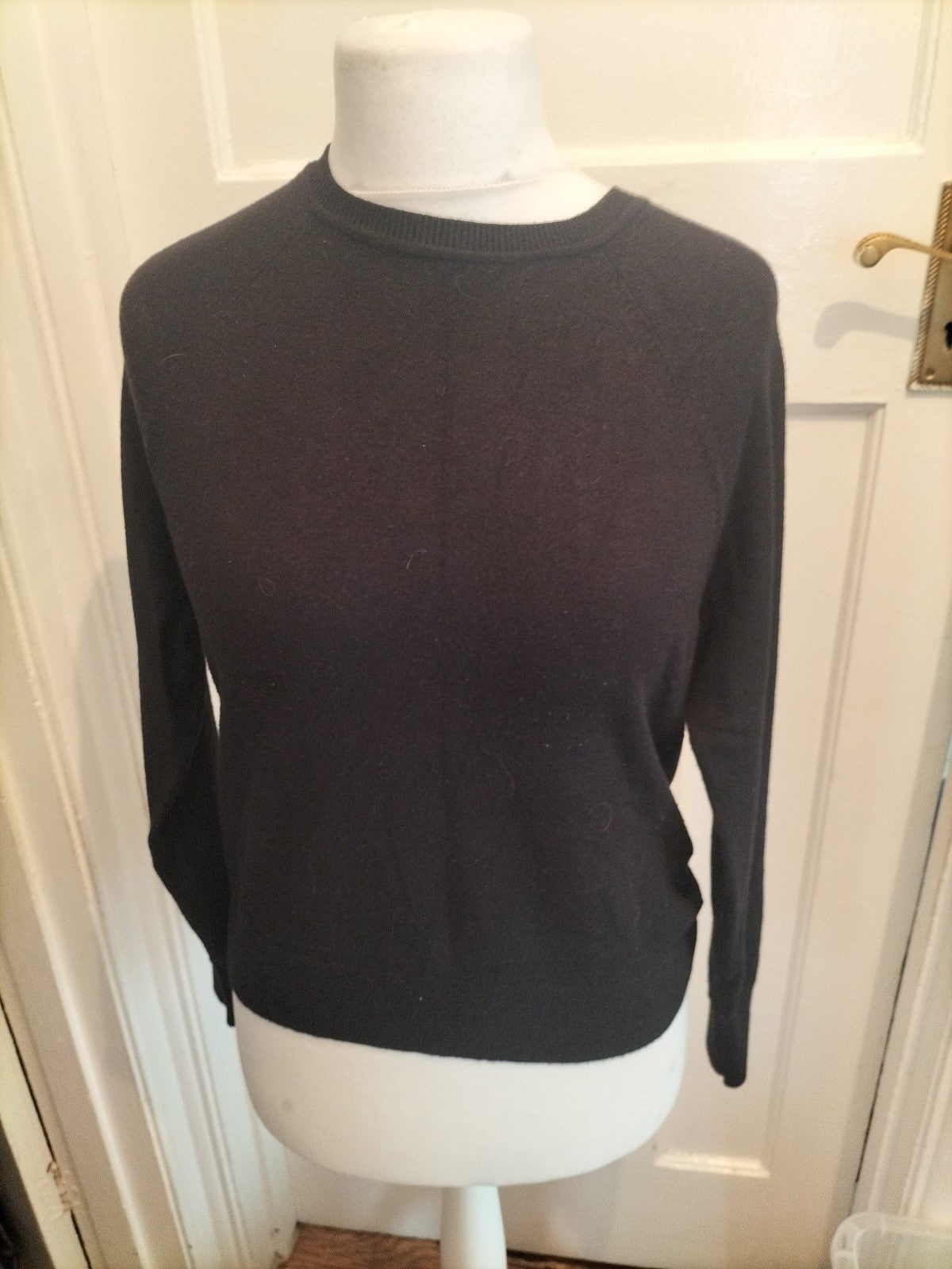 Tu 12 Black Crew Neck Pullover Jumper