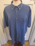 Mens XXL Short Sleeved Shirt PG FIELD Blue
