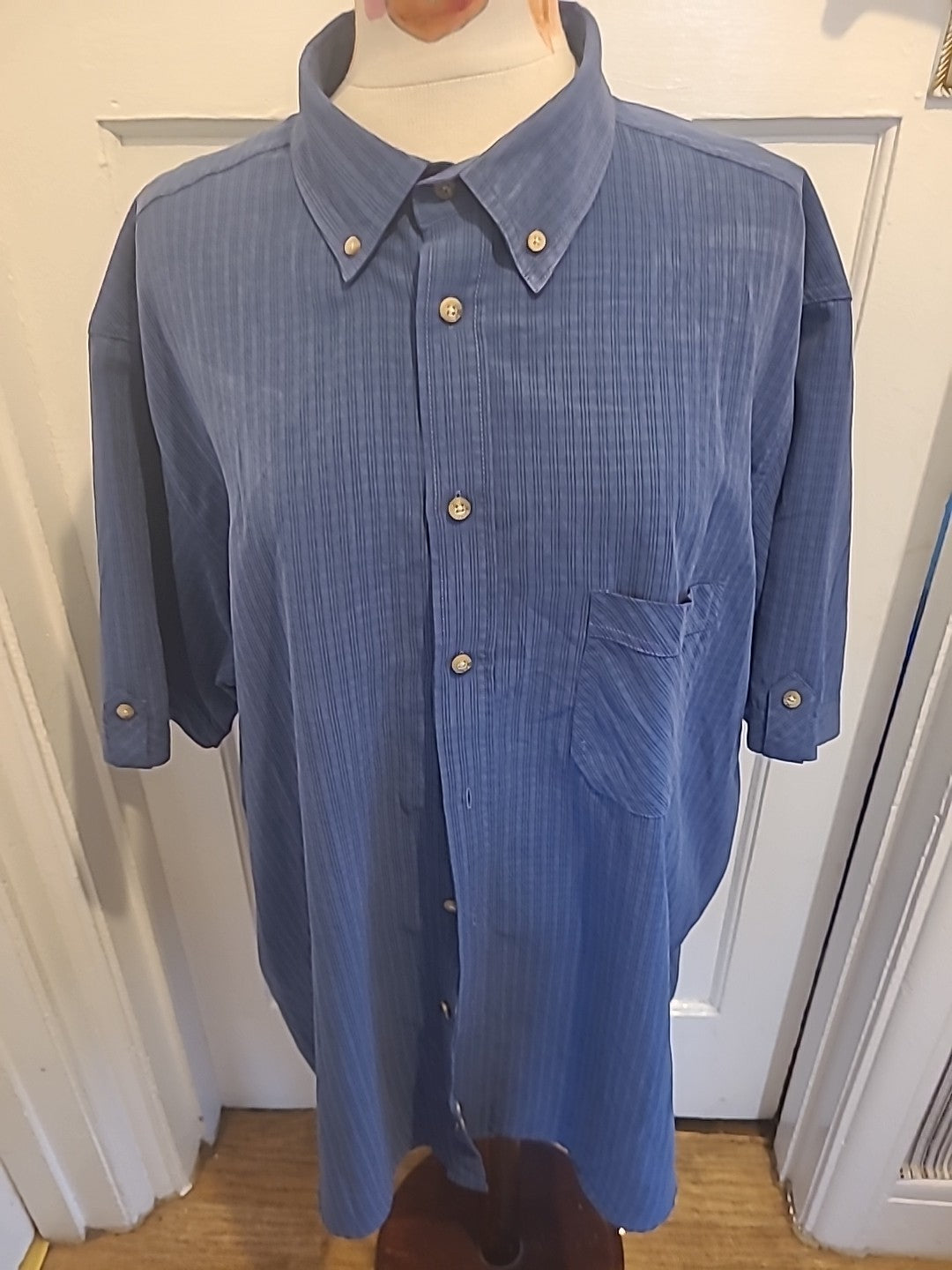 Mens XXL Short Sleeved Shirt PG FIELD Blue