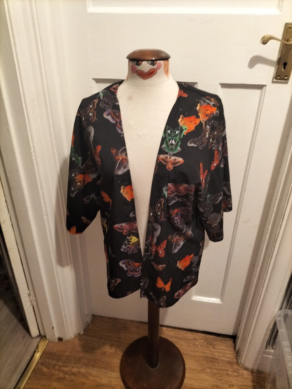 Ladies Topshop Size 6 Multi Coloured Floral Cardigan