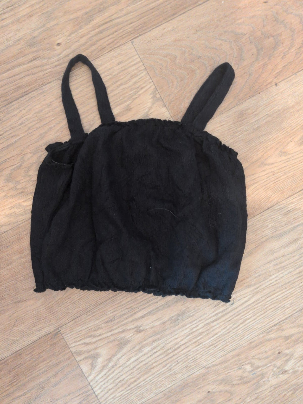 George 7-8 Years Black Sleeveless Crop Top