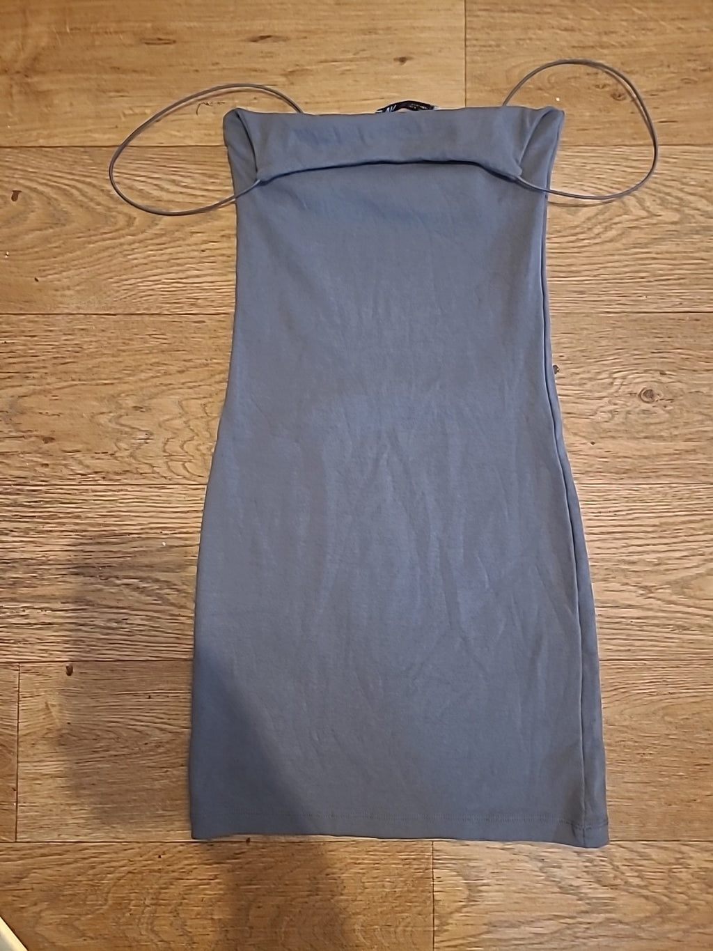 Ladies Zara Size Small Grey Strappy Pencil Dress