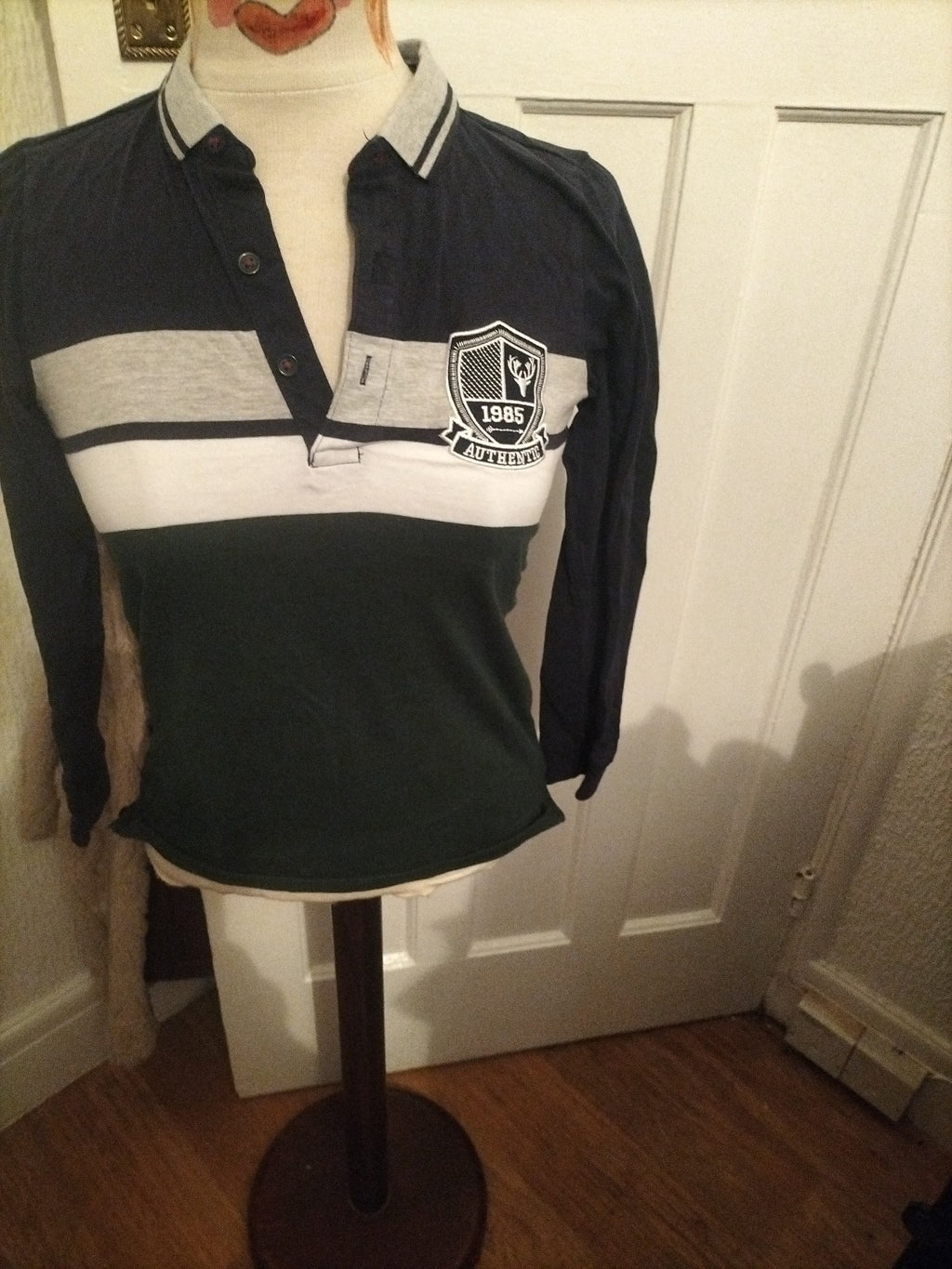 Boys Urban Age 11 Years Black Grey Polo Shirt