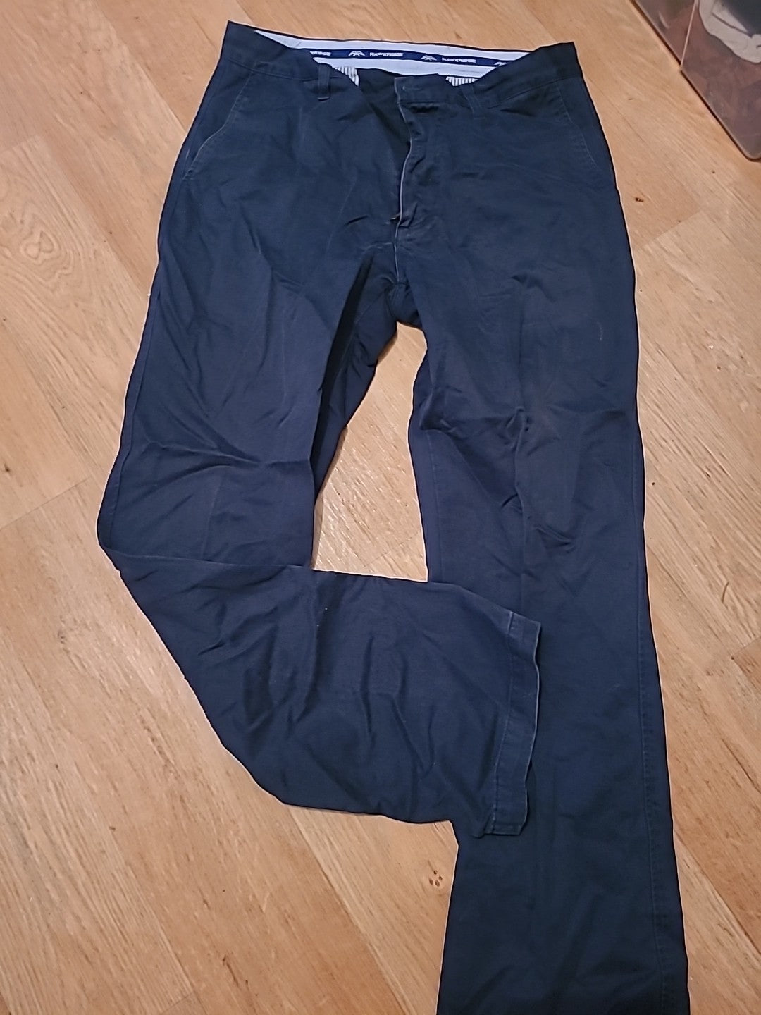 Mens Hawkridge Size 34x33 Navy Chino Trousers