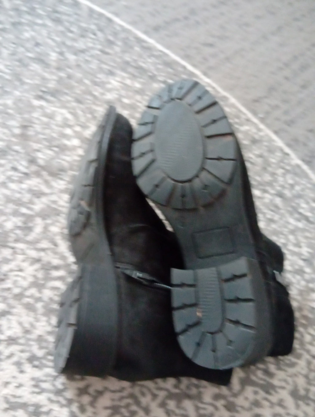 Ladies Black Ankle Boots With Zip Size 5 George Free Delivery