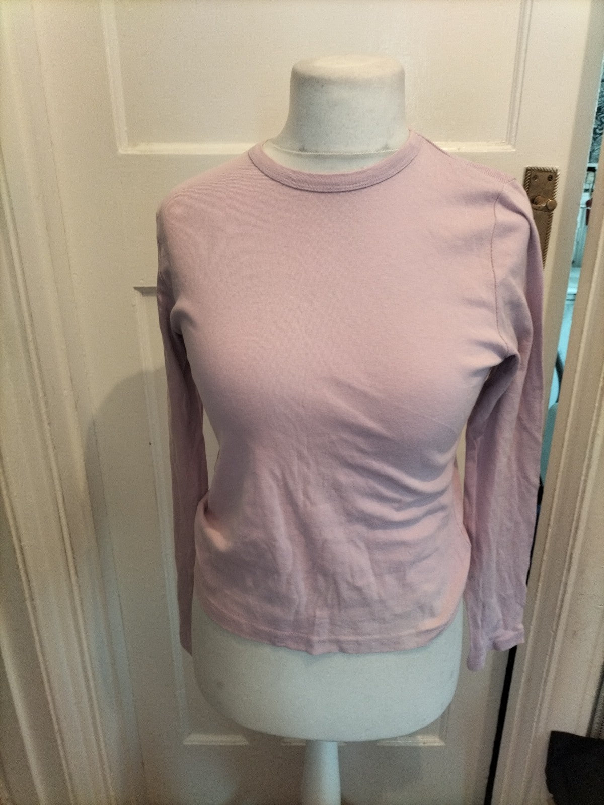 Ladies Size 12-14 Pale Lilac Long Sleeved T-shirt