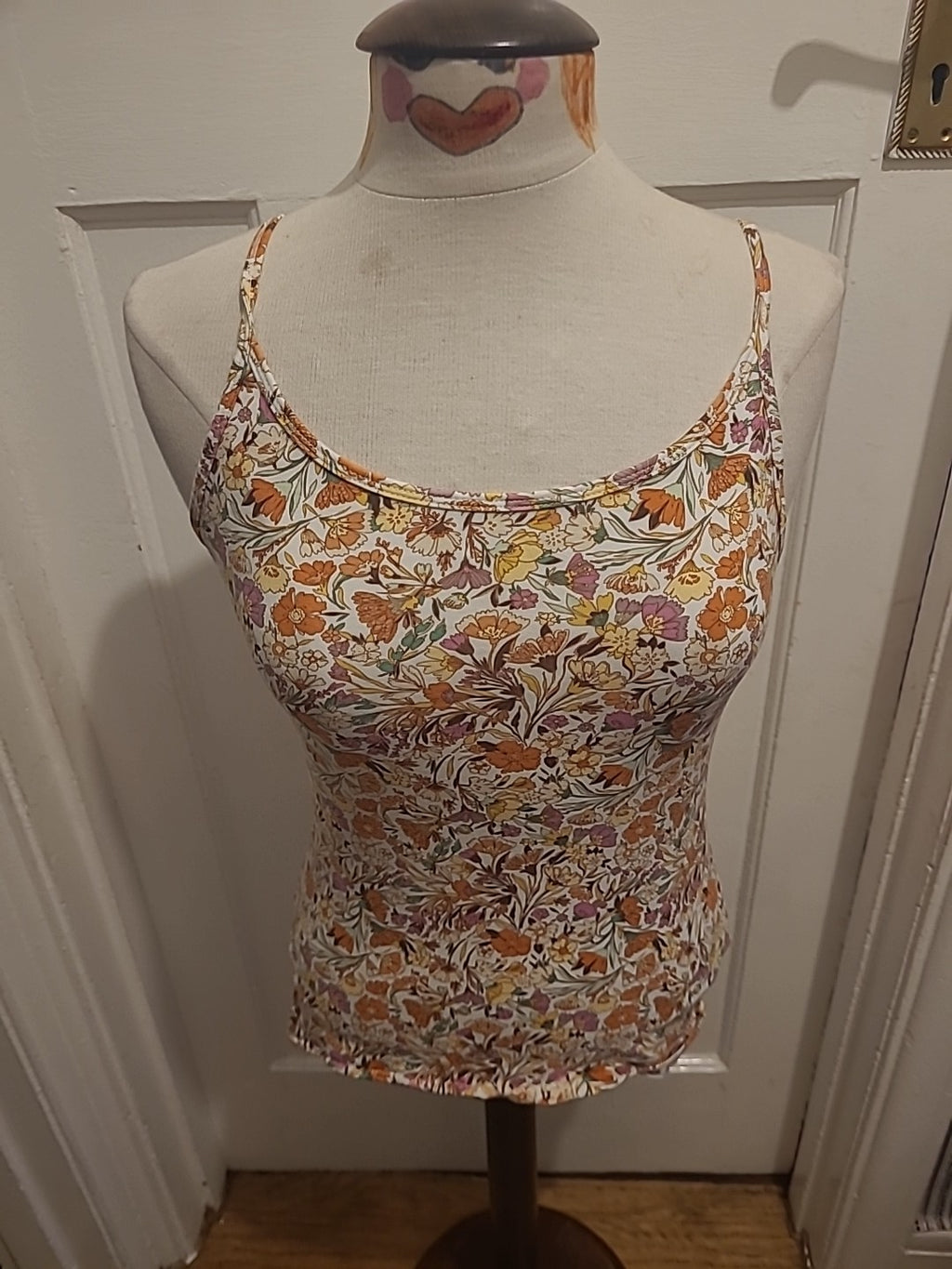 Ladies Tu Size 12 Slim Fit Multicoloured Floral Cami