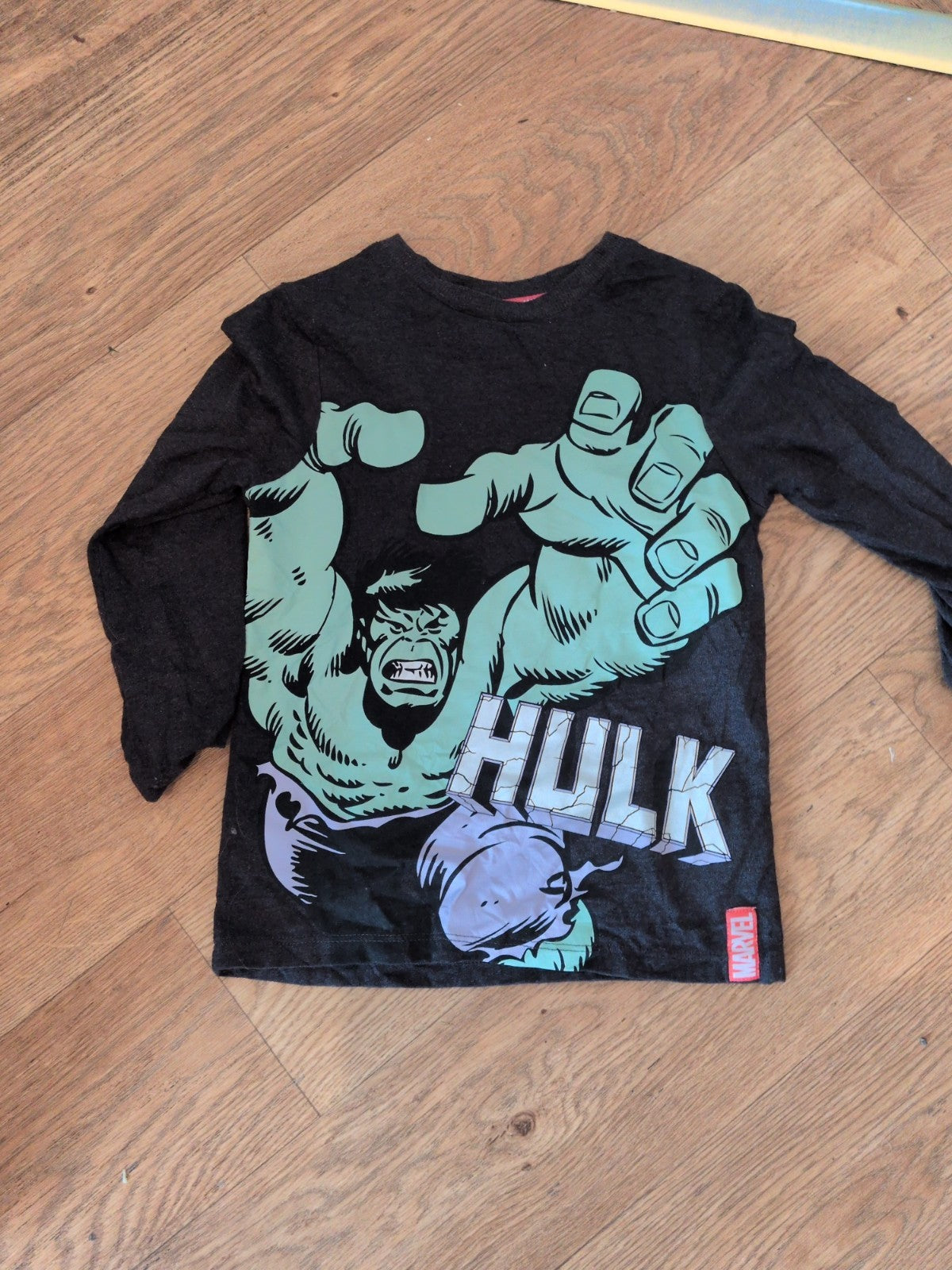George 4-5 Years Grey Hulk Pyjama Top