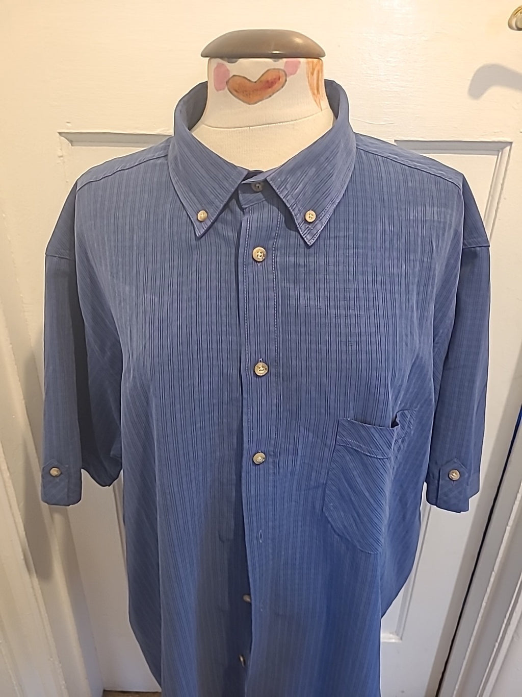 Mens XXL Short Sleeved Shirt PG FIELD Blue