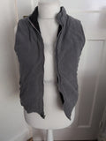Medium Grey Sleeveless Full Zip Gilet