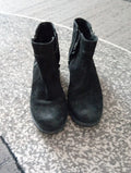 Ladies Black Ankle Boots With Zip Size 5 George Free Delivery
