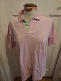 Ladies Cotton Trader Size Medium Pink Short Sleeve Polo Top
