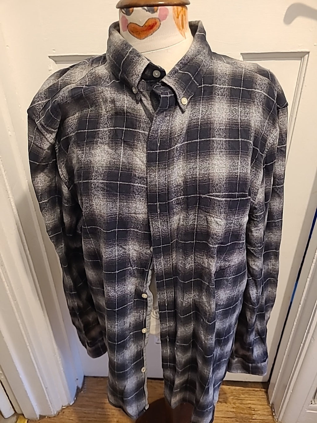 Mens Next Size 2XL Black/Grey Overshirt