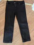 Ladies Size 14 Black Straight Jeans Stretch
