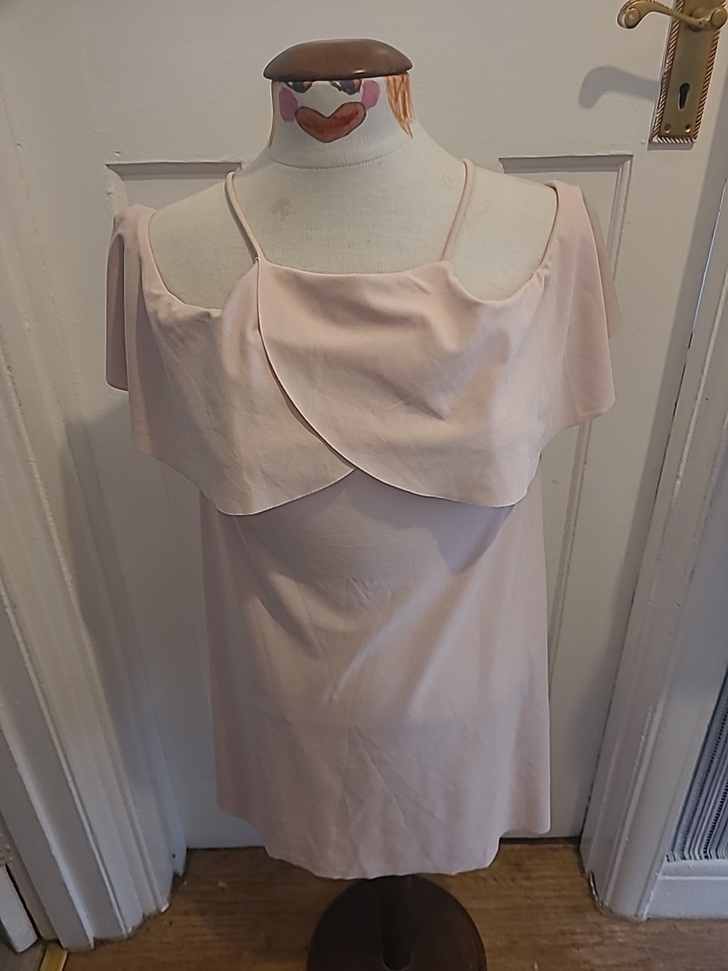 Ladies Zara Size Small Baby Pink Sleeveless Dress