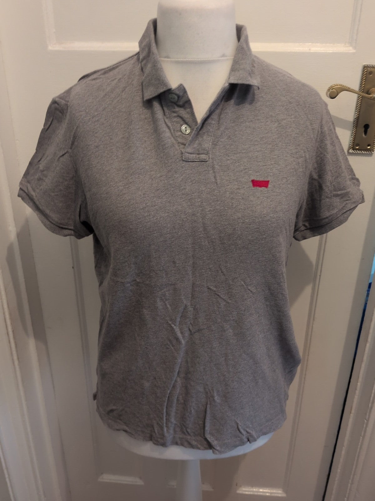 Levis Small Grey Short Sleeve Polo
