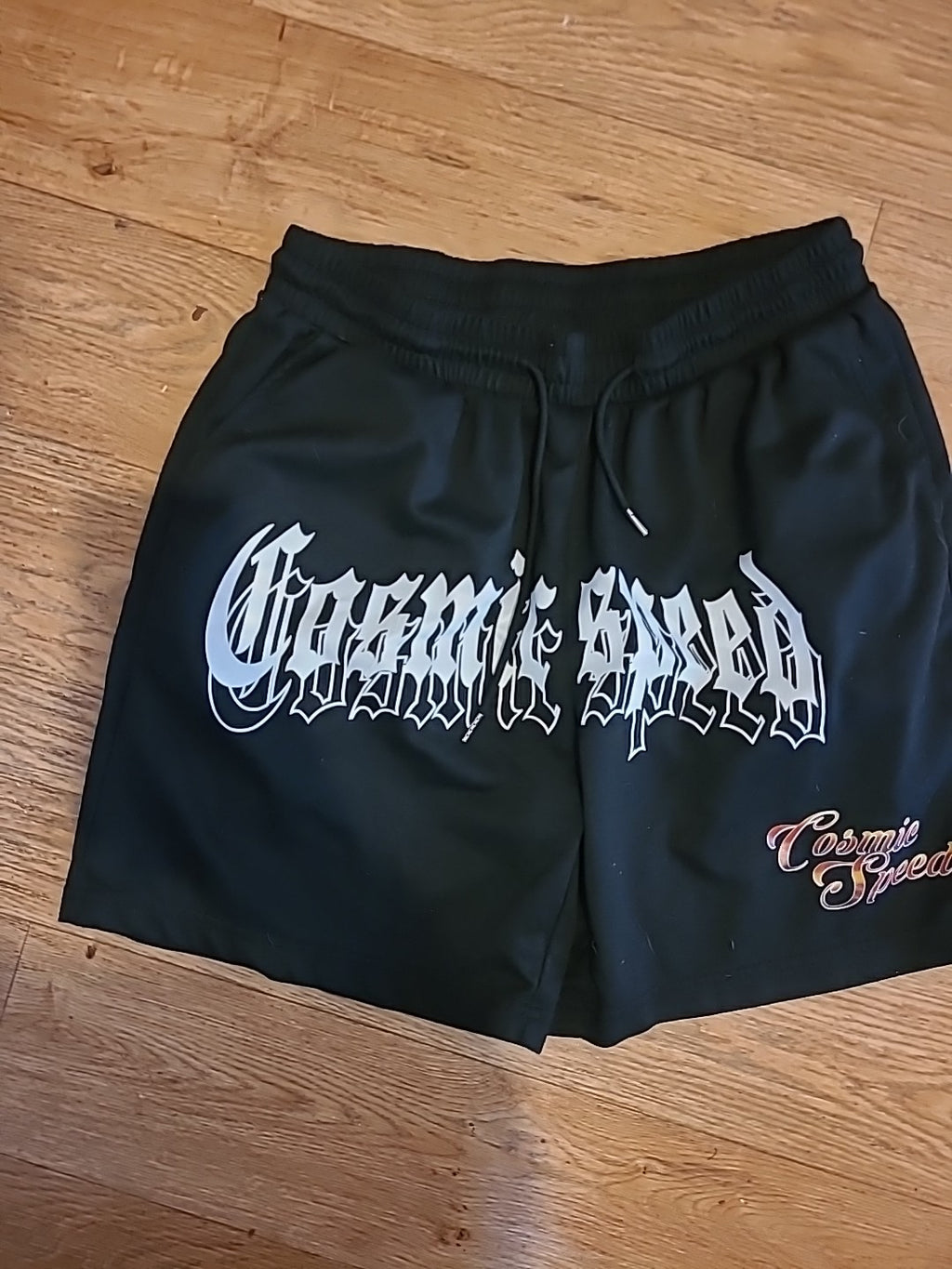 Mens Romwe Size Large Black Elasticated Sweat Shorts