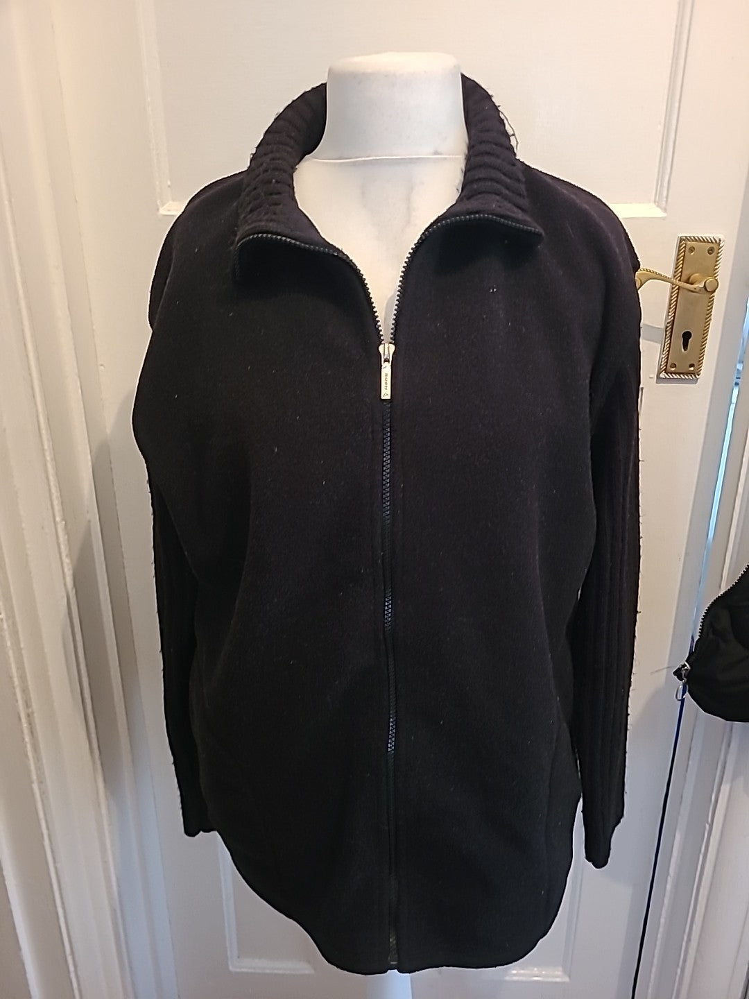 Mens Rush Explore Size Large Black Full Zip Jumper