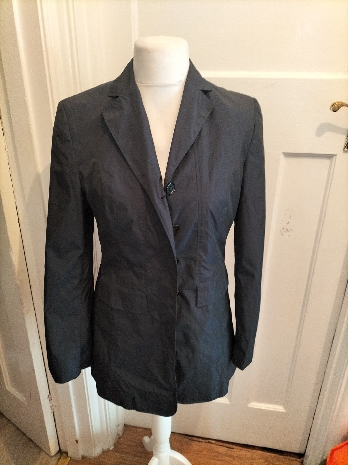 S.Milton 40 Black Buttoned Jacket