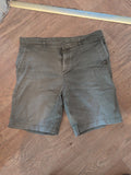 John Lewis 36" Green Shorts Chino Heavy Faded Mark On Front