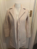 Ladies New Look Size 8 Off White Lined Jacket Heavy
