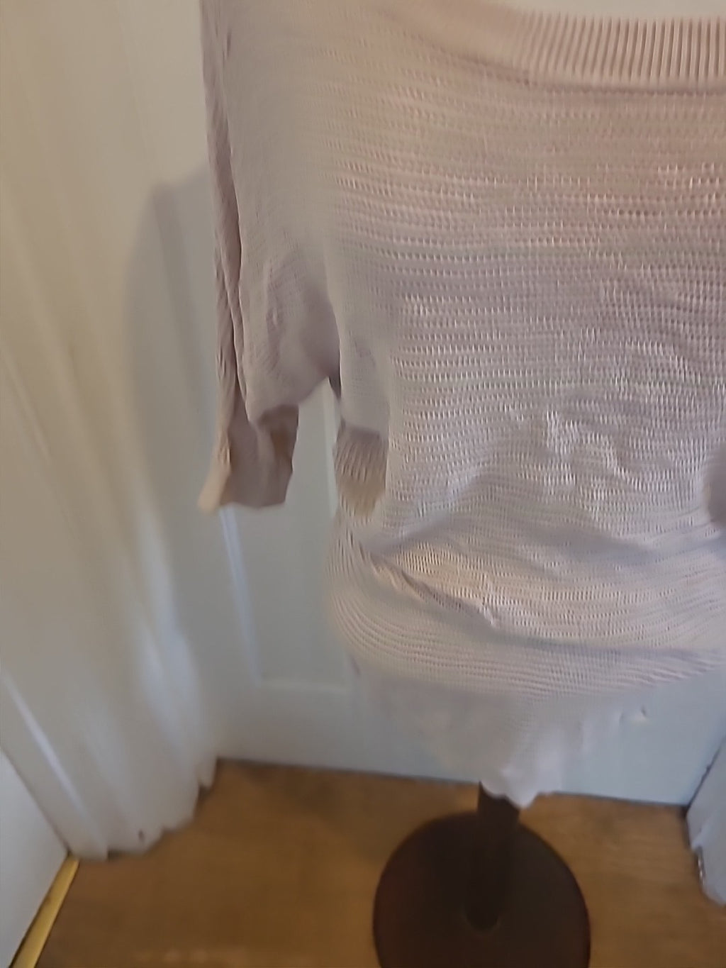 Ladies Express Size Medium Beige Mid Sleeved Blouse