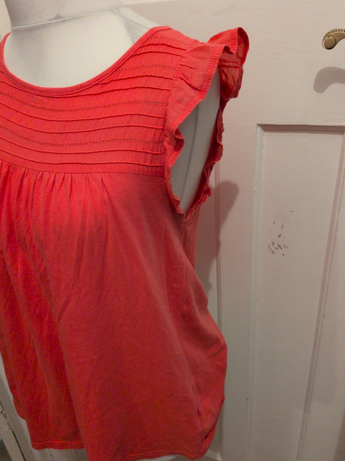 Next Large Pink Short Sleeve Blouse Round Neck