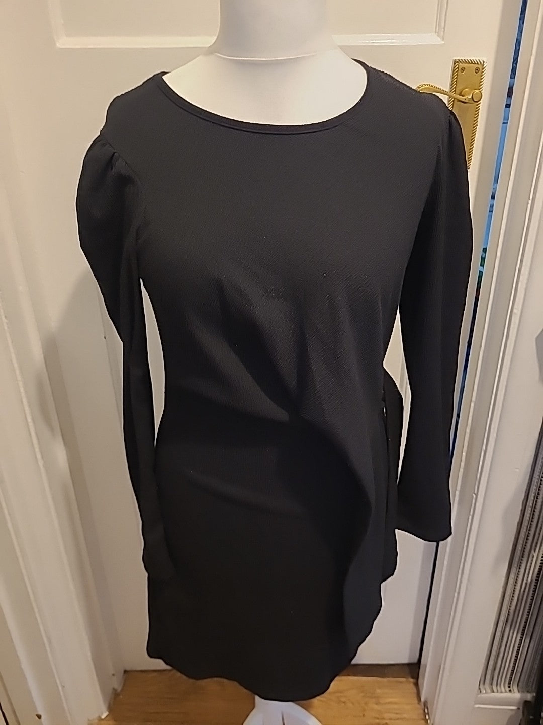 Ladies Morgan Size Euro 42 Black Long Sleeved Dress