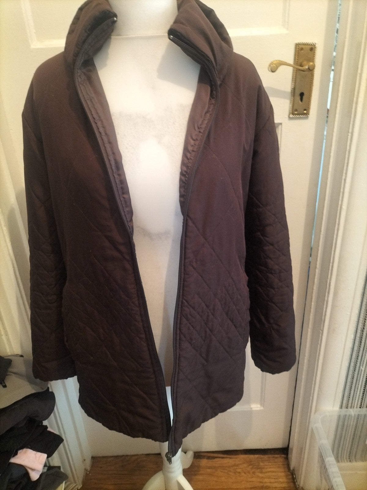 Ladies Claire Neville Size 14-16 Brown Jacket