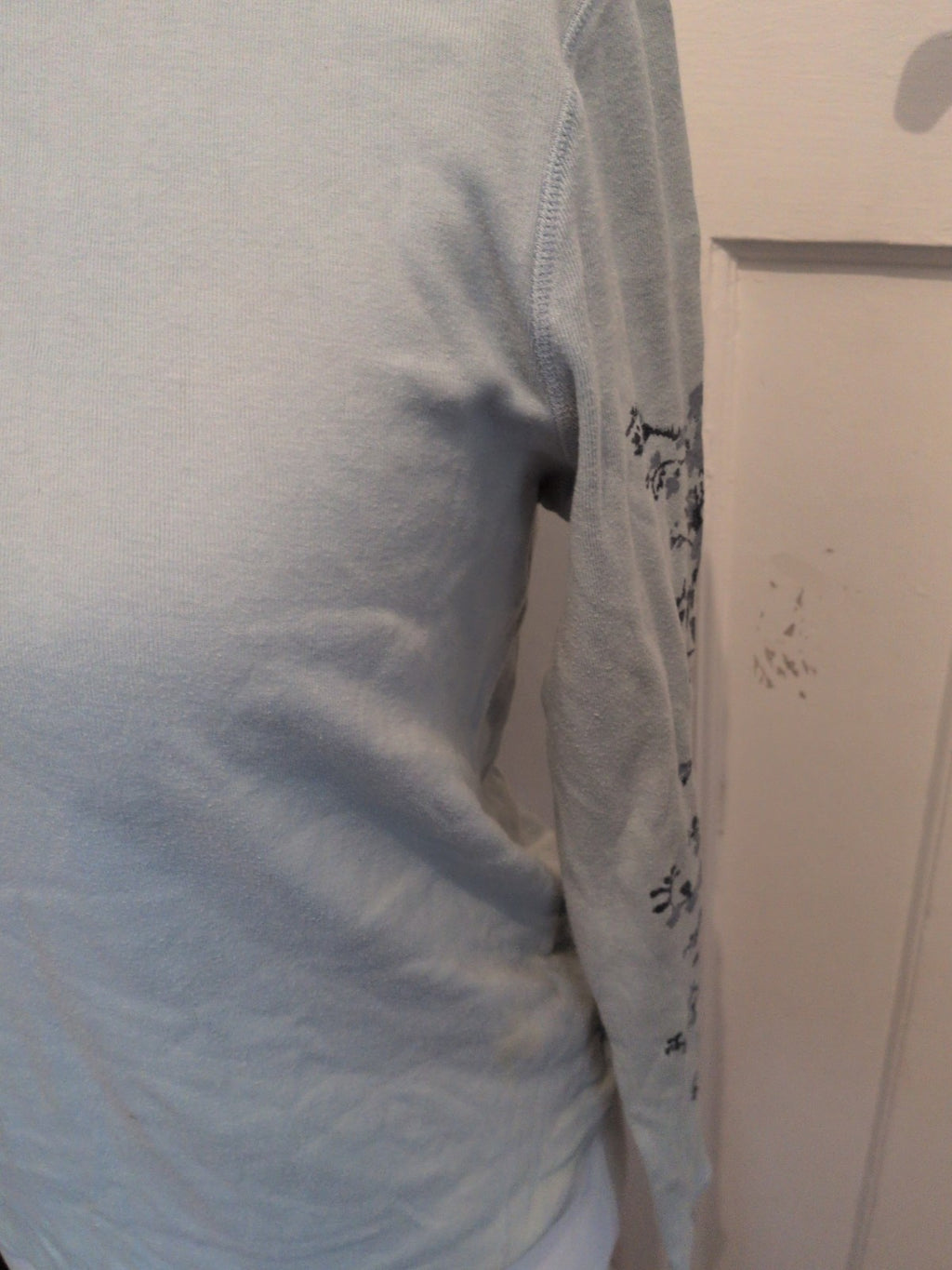 Marks And Spencer 12 Soft Blue Long Sleeve Blouse