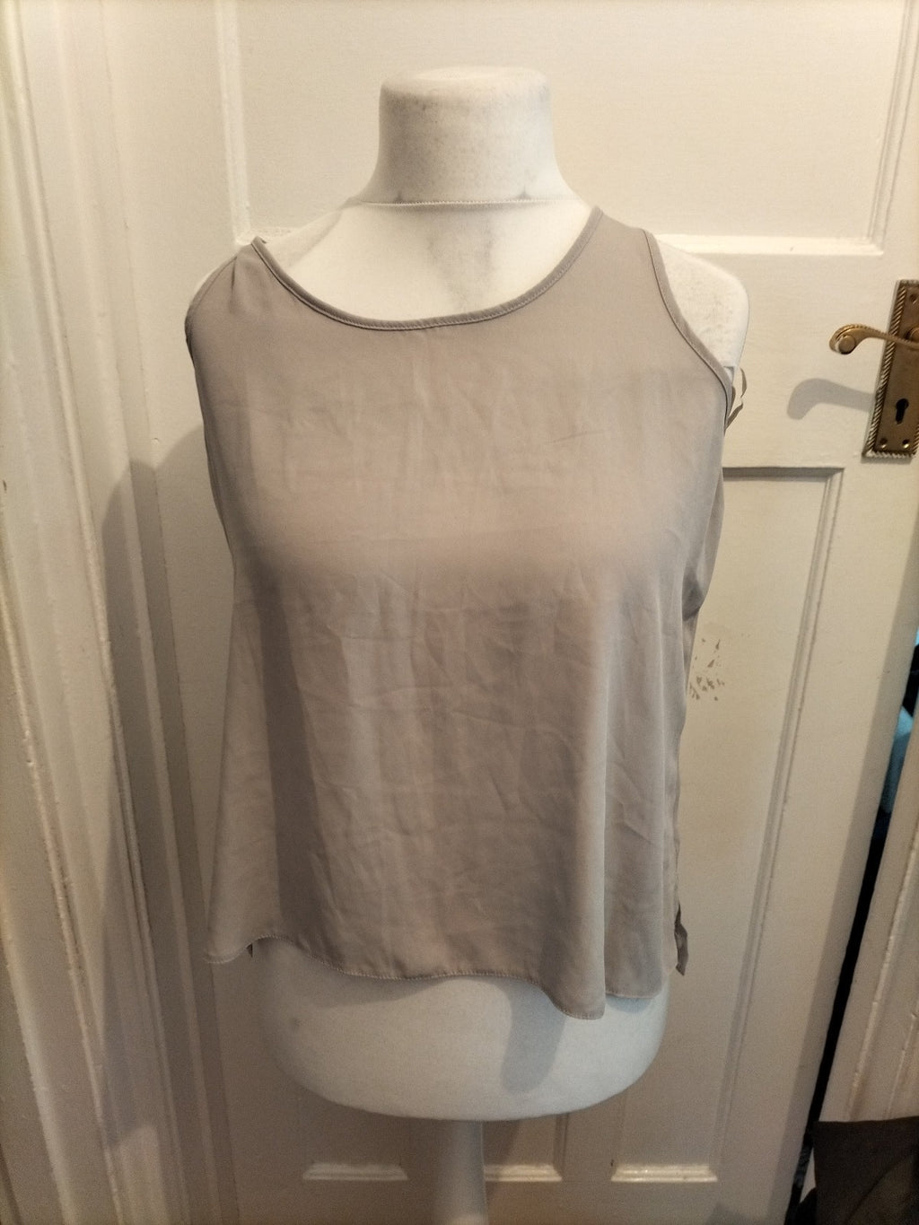 Ladies Atmosphere Size 14 Grey Scoop Sleeveless Blouse
