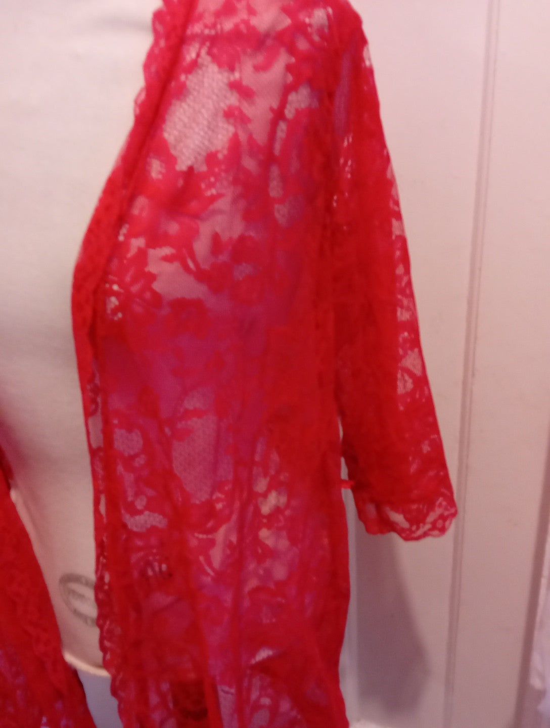 Ladies Love Honey One Size Red Lace Lingerie