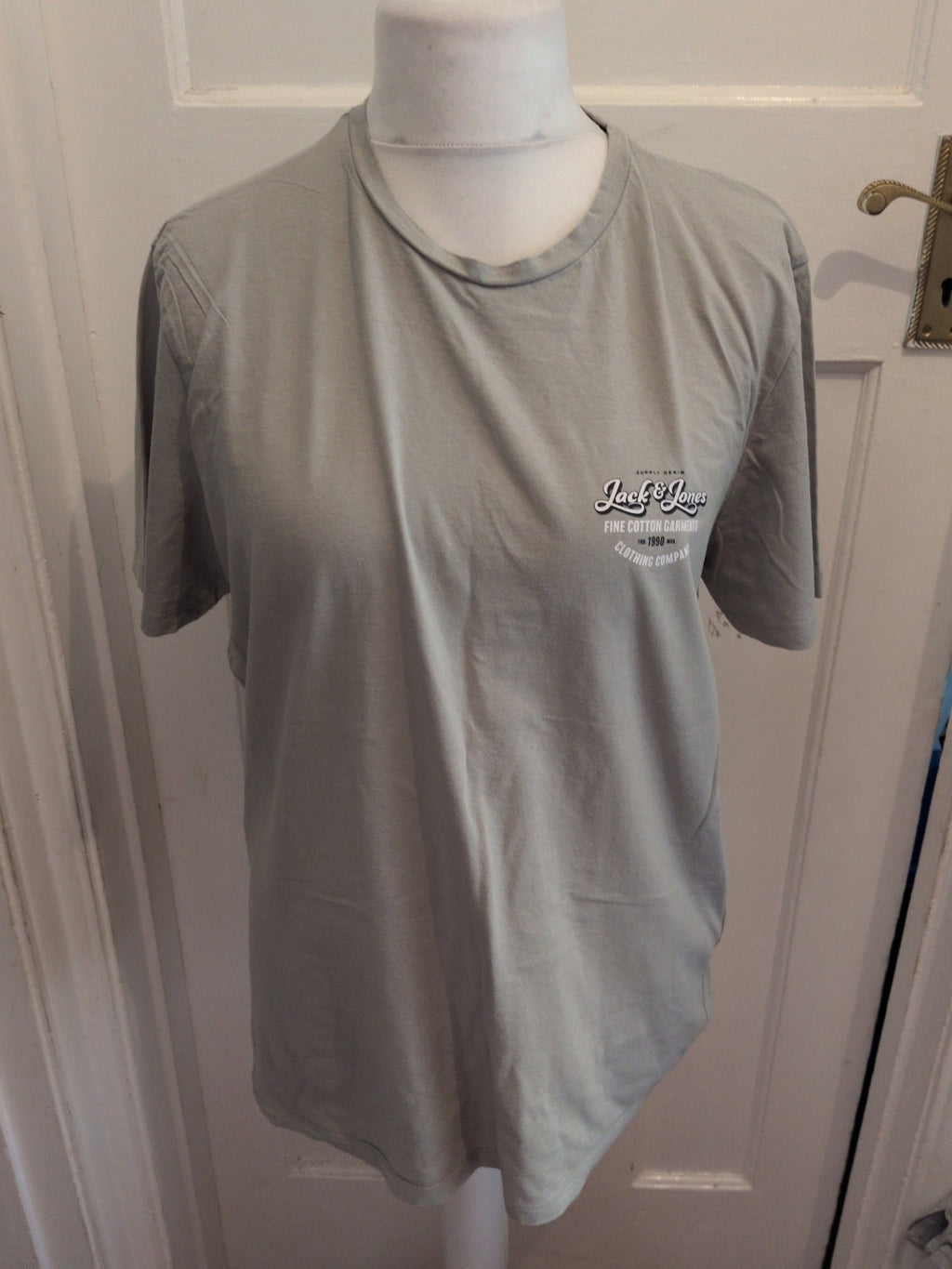 Jack Jones XL Grey Print Short Sleeve T-shirt