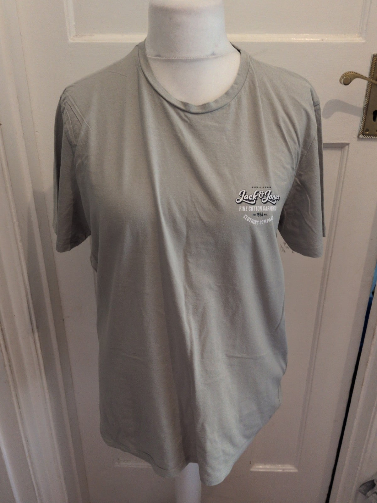 Jack Jones XL Grey Print Short Sleeve T-shirt