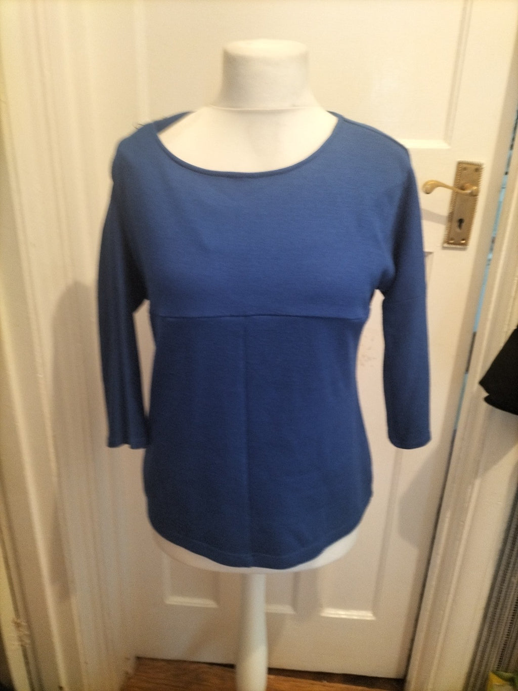 Ladies Betty Barclay Collection Size 12 Deep Blue Half Sleeved Blouse