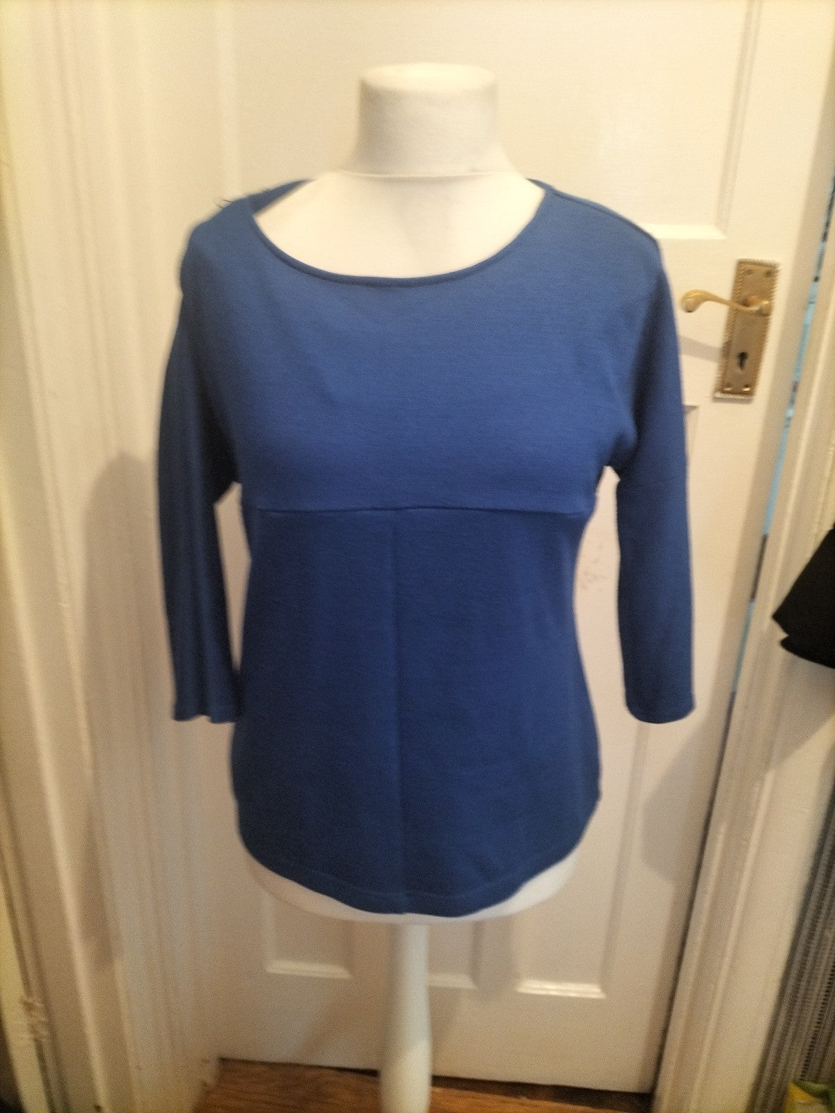 Ladies Betty Barclay Collection Size 12 Deep Blue Half Sleeved Blouse
