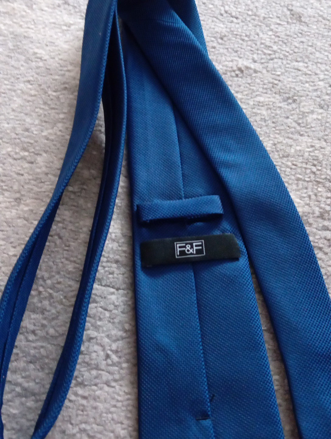 Mens F&F Blue Tie