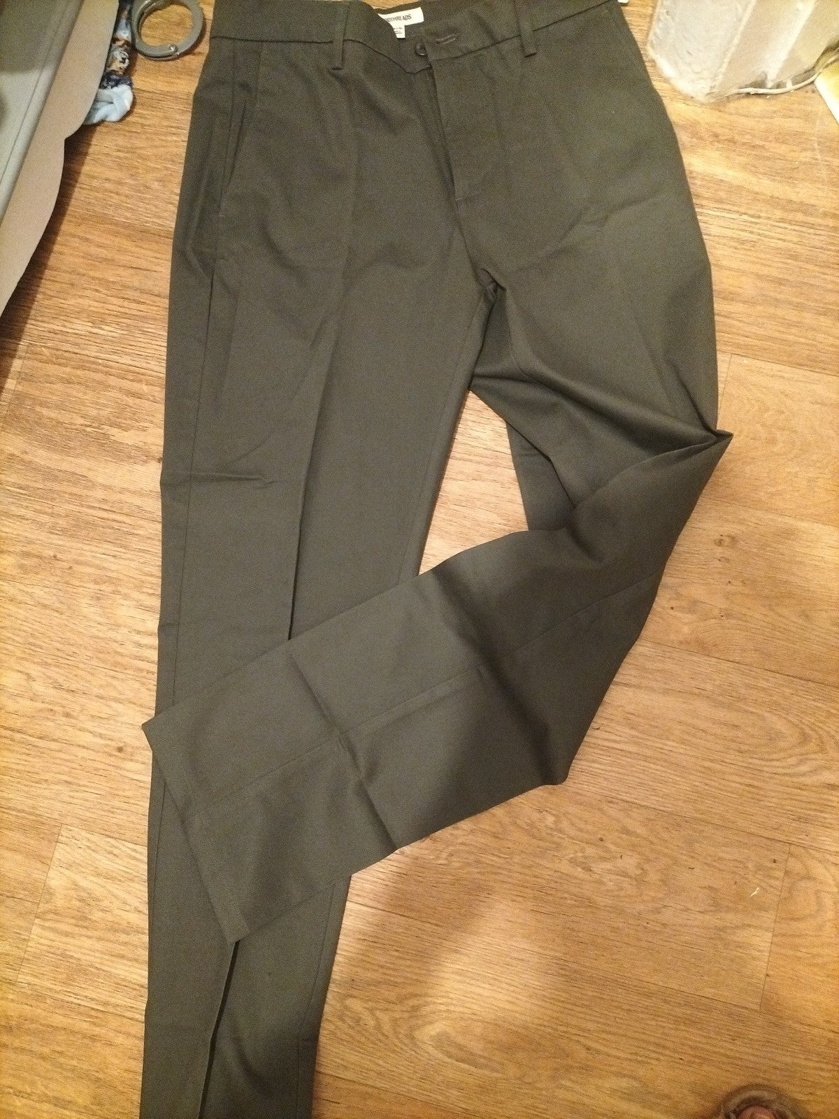 Mens Goodthreads Size 32x34 Dark Khaki Athletic Trousers