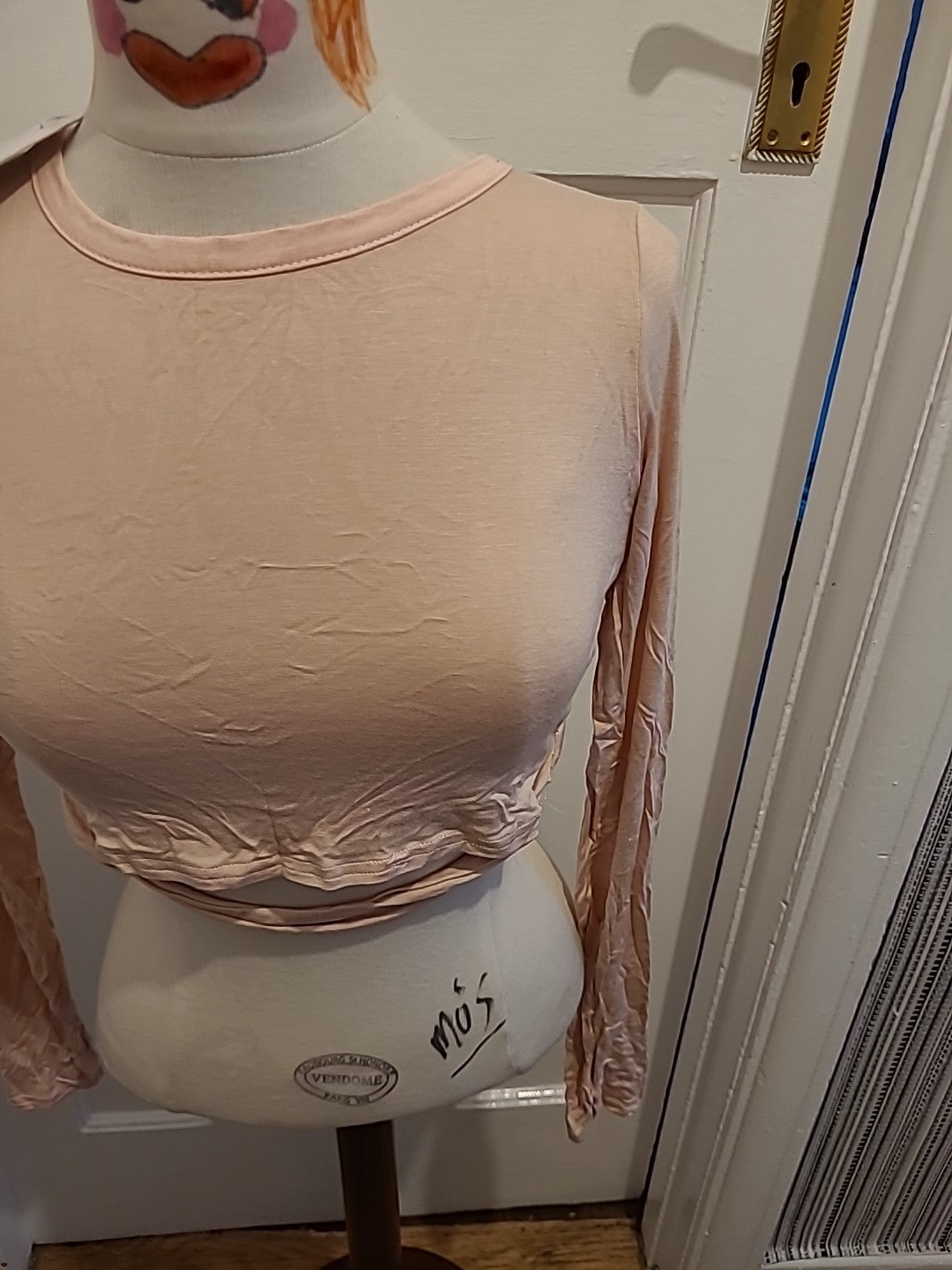 Brand New Ladies Missguided Size 10 Pink Wrap Back Crop Top