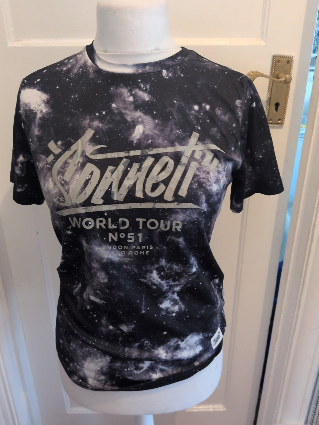 Sonetti 13-15 Years Galaxy Design T-shirt(Heavy Cracking)
