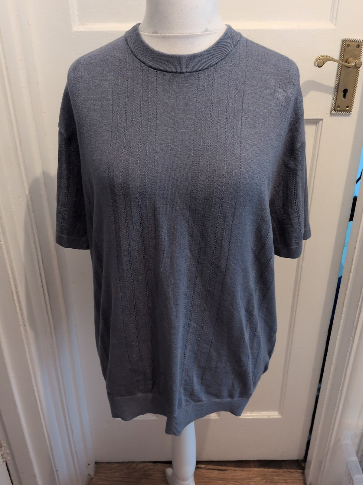 Next Signature XL Blue Lencel Short Sleeve Jumper Pullover