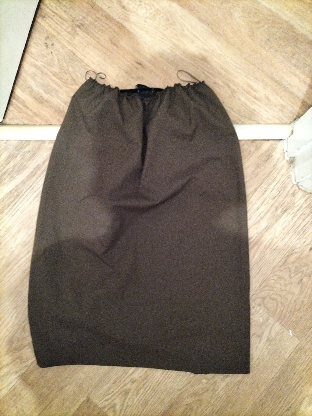 Ladies Zara Size Small Dark Brown Elasticated Skirt