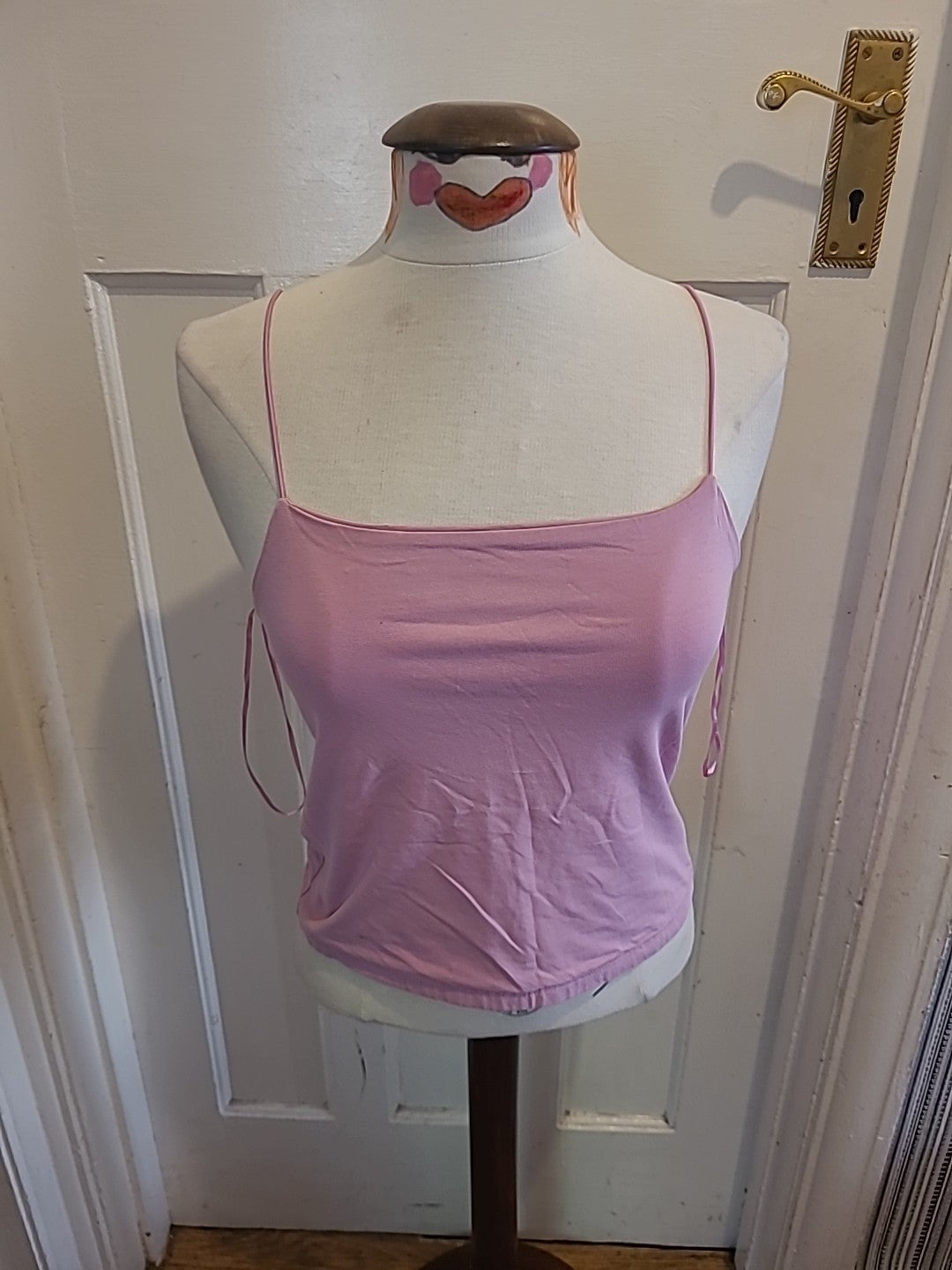 Ladies Primark Size 12-14 Pink Sleeveless Tshirt