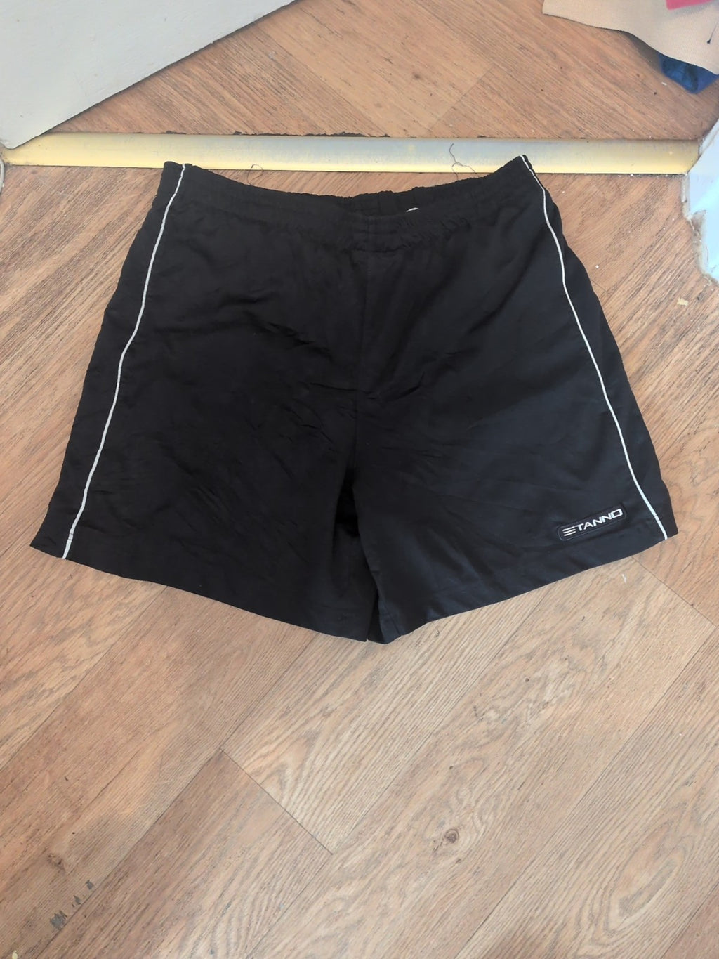 Stanno Large Black Elasticated Mesh Lined Shorts