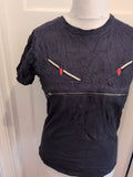Fendi Large Navy Short Sleeve T-shirt