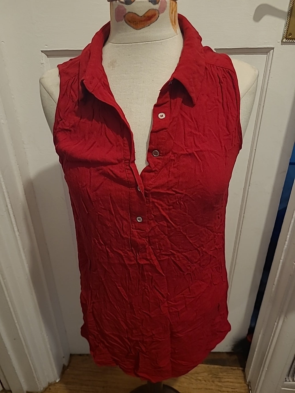 Ladies Forever21 Size Medium Red Sleeveless Tunic
