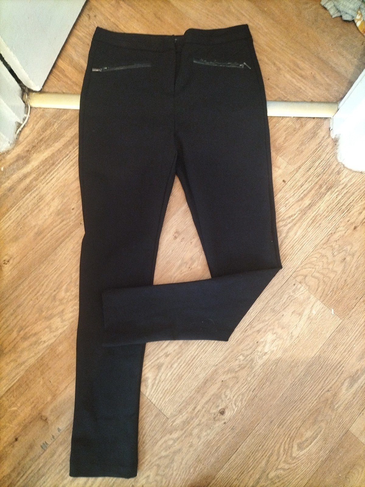 Autograph 12 Long Leg Black Smart Trousers