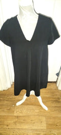 Ladies Zara Size Small Black Short Sleeved Dress