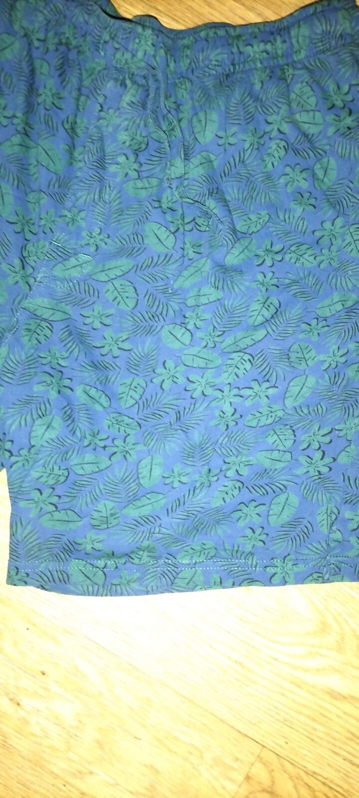 Ladies Marks And Spencer Size Medium Multi Floral Elasticated Lounge Shorts