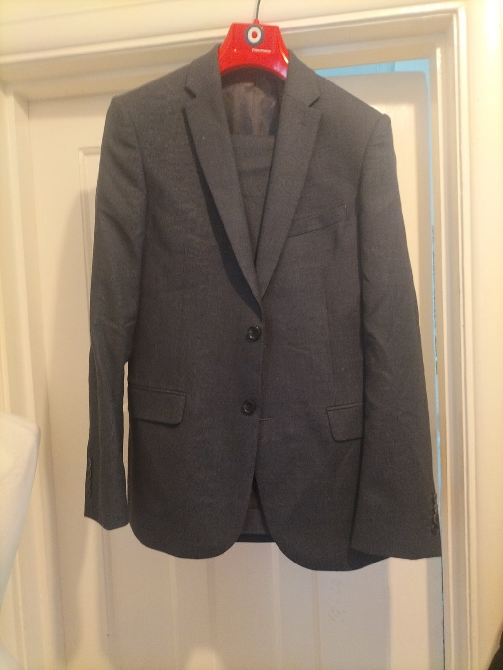 Mens John Lewis 2 Piece Suit 38R Slim Fit 32 Regular Trousers